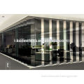 V90 hot design room divider trade assurance customized full tempered single glass office full high partition wall